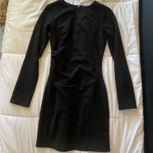 Black long sleeves dress